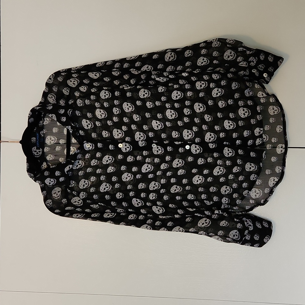 Chiffon skull shirt